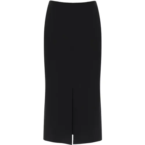 Dolce Gabbana Milano Stitch Pencil Skirt , female, Sizes: S, L, M, XS - Dolce & Gabbana - Modalova