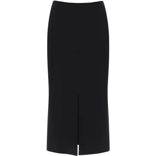 Dolce Gabbana Milano Stitch Pencil Skirt , female, Sizes: XS - Dolce & Gabbana - Modalova