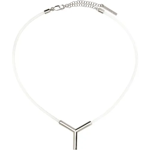 Transparent PVC Y necklace , female, Sizes: ONE SIZE - Y/Project - Modalova