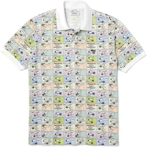 Short Sleeve Graphic Polo Shirt , male, Sizes: S - Lacoste - Modalova