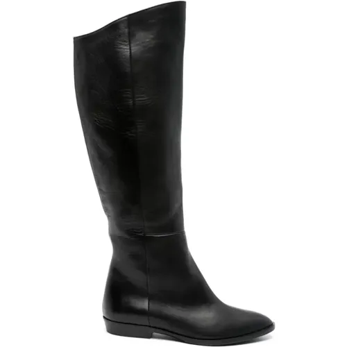 Leather Knee-Length Boots , female, Sizes: 5 UK, 6 UK - Roberto Festa - Modalova