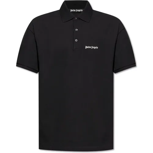 Polo mit gesticktem Logo , Herren, Größe: L - Palm Angels - Modalova