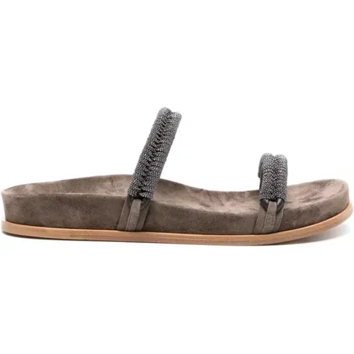 Slippers Ss24 Womens Shoes , female, Sizes: 7 UK - BRUNELLO CUCINELLI - Modalova