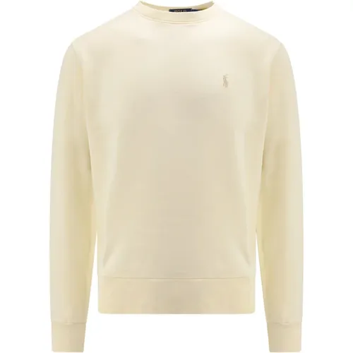 White Sweatshirt with Logo Embroidery , male, Sizes: 2XL, L - Ralph Lauren - Modalova