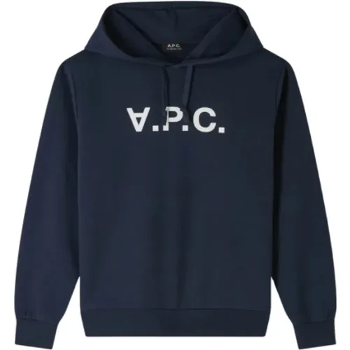 Samt Bio-Baumwoll-Hoodie , Herren, Größe: M - A.P.C. - Modalova