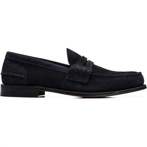 Suede Loafers , male, Sizes: 9 UK, 8 1/2 UK, 6 1/2 UK, 10 UK, 7 1/2 UK, 9 1/2 UK, 8 UK - Church's - Modalova