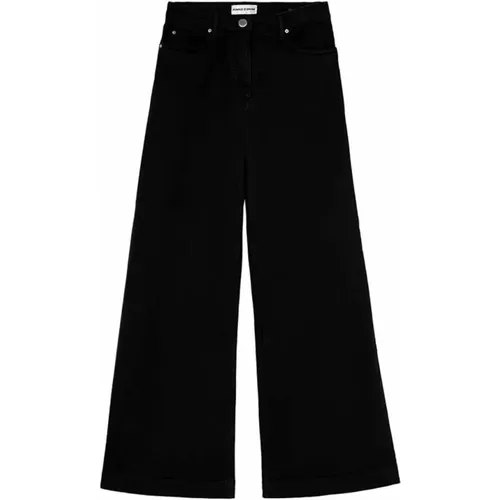 Schwarze Wide Leg Jeans , Damen, Größe: W26 - pinko - Modalova