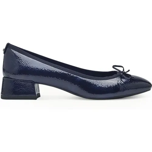 Blaue Blockabsatz Pumps , Damen, Größe: 36 EU - tamaris - Modalova