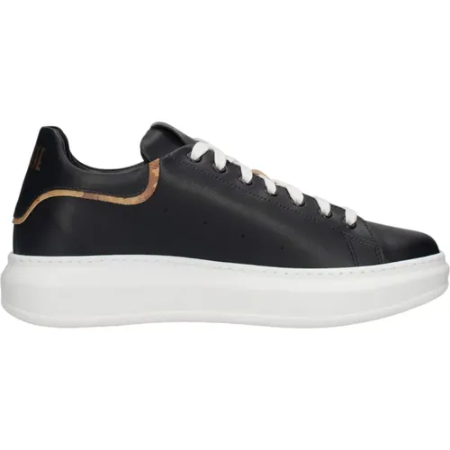 Blaue Ledersneaker mit Geo Classic Details - Alviero Martini 1a Classe - Modalova