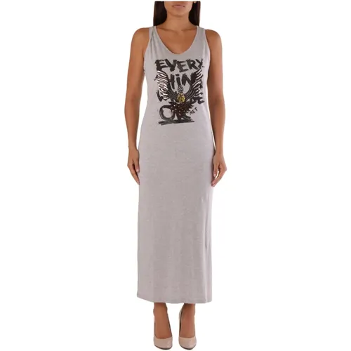 Printed Sleeveless Dress , female, Sizes: L - MET - Modalova