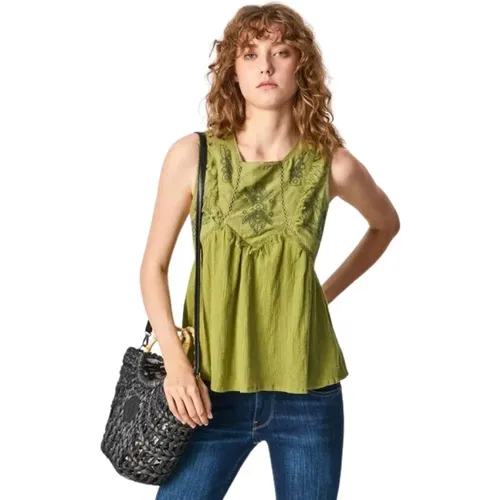 Top Lisle , Damen, Größe: XS - Pepe Jeans - Modalova