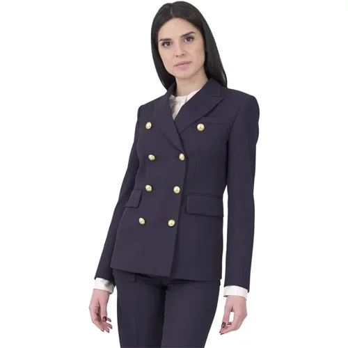 Doppelreihiger Wollblazer - Marine - Seafarer - Modalova