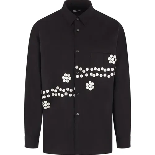 Button-Up Shirt with Pearl Buttons , male, Sizes: M, S - Comme des Garçons - Modalova