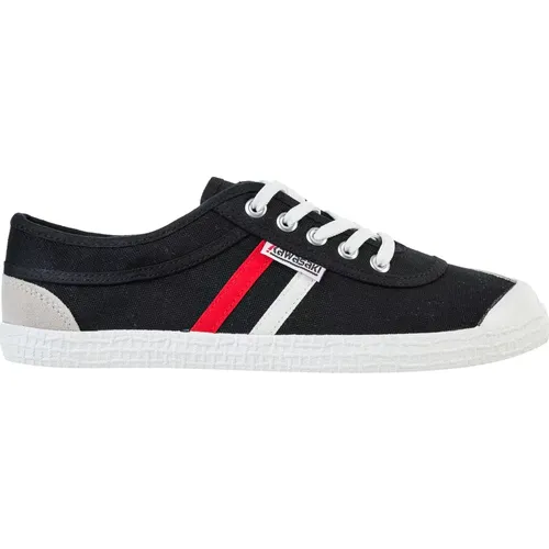 Retro Canvas Schuh Schwarz , Damen, Größe: 37 EU - Kawasaki - Modalova