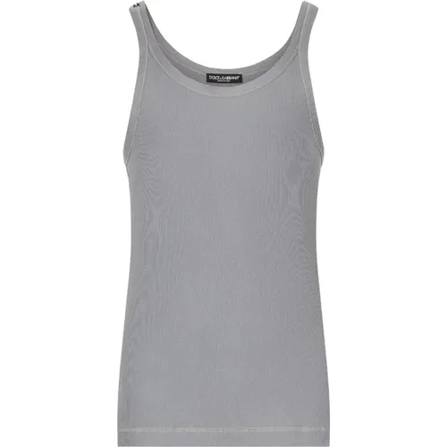 Stylish Tank Top for Women , male, Sizes: L - Dolce & Gabbana - Modalova