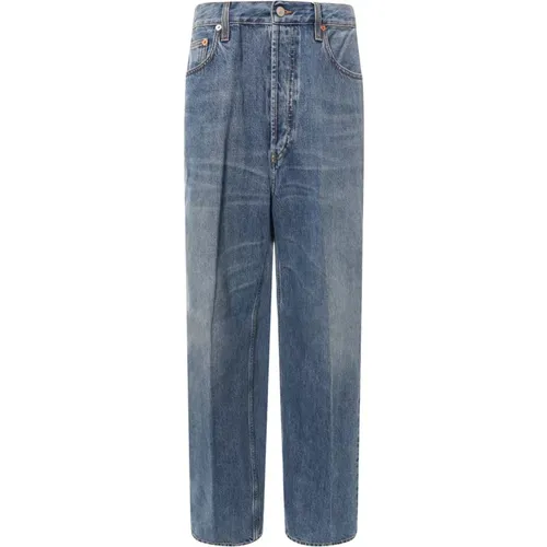 Wide Denim Jeans , female, Sizes: W27 - Gucci - Modalova