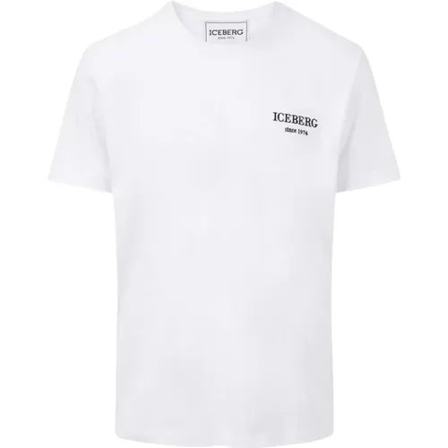 T-shirt Basic Small Logo , male, Sizes: 2XL, S - Iceberg - Modalova