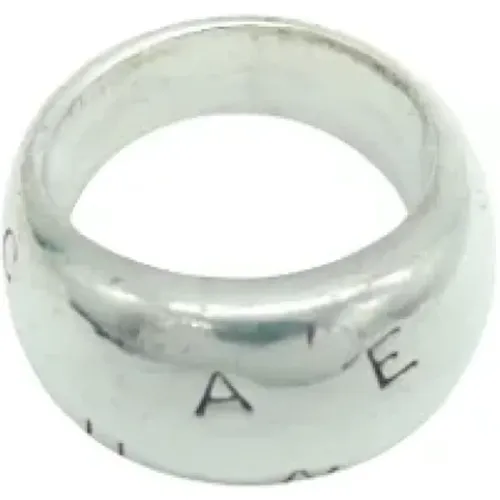 Pre-owned Silver rings , female, Sizes: ONE SIZE - Chanel Vintage - Modalova