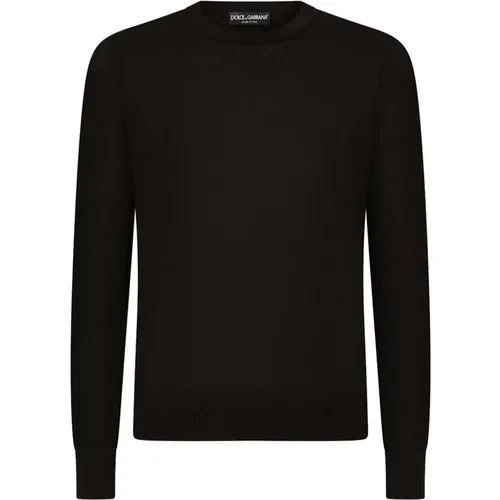 Lightweight Crewneck Sweaters , male, Sizes: L, S - Dolce & Gabbana - Modalova