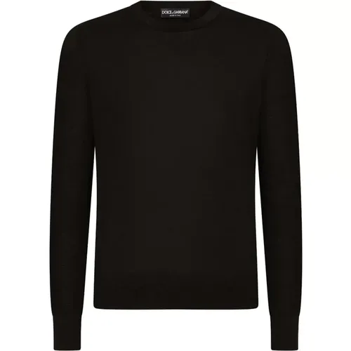 Lightweight Crewneck Sweaters , male, Sizes: L, S, XL - Dolce & Gabbana - Modalova