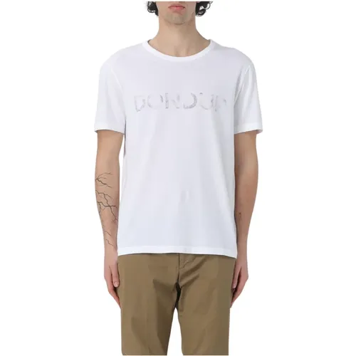 T-Shirts , Herren, Größe: L - Dondup - Modalova