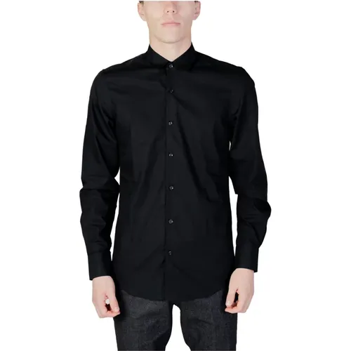 Herrenhemd schwarz , Herren, Größe: 2XL - Antony Morato - Modalova