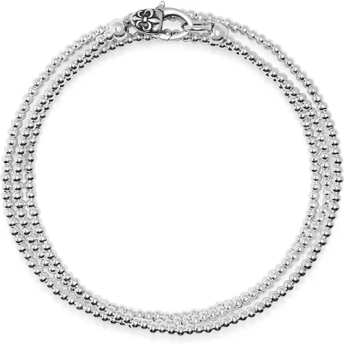 Men's Sterling Silver Wrap-Around Bracelet , male, Sizes: XL, M, L - Nialaya - Modalova