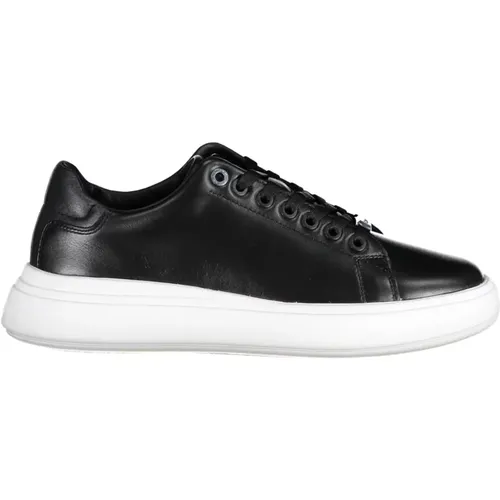 Sportliche schwarze Damensneaker mit Kontrastdetails , Damen, Größe: 39 EU - Calvin Klein - Modalova