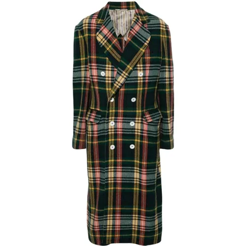 Tartan Check Wool Coat , male, Sizes: XL, L - Vivienne Westwood - Modalova