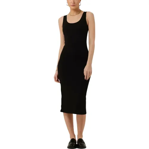 Schwarzes X-langes Kleid Tulla , Damen, Größe: XL - Modström - Modalova