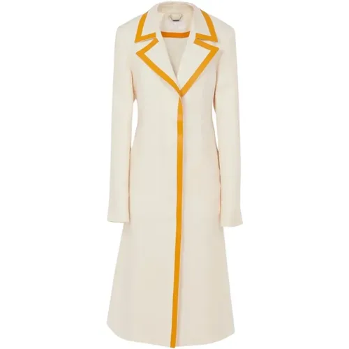 Long Hooded Coat in Linen Canvas , female, Sizes: M - Chloé - Modalova