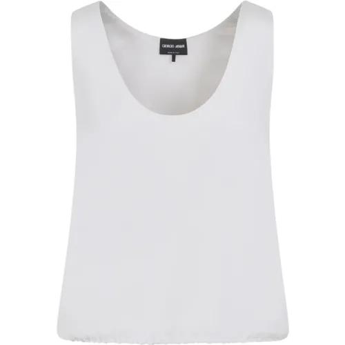 Quiet Grey Silk Shirt Women , female, Sizes: 2XS, XS - Giorgio Armani - Modalova
