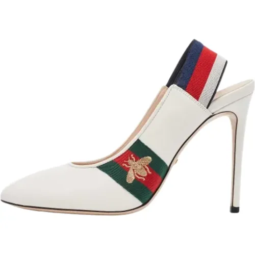 Pre-owned Leather heels , female, Sizes: 7 UK - Gucci Vintage - Modalova