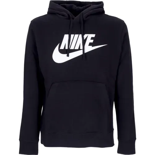 Club Hoodie Pullover Schwarz/Weiß , Herren, Größe: 2XL - Nike - Modalova