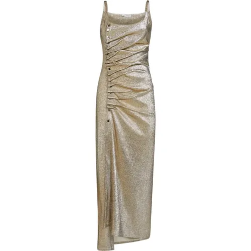 Goldenes Kleid für Frauen Aw23 , Damen, Größe: 2XS - Paco Rabanne - Modalova