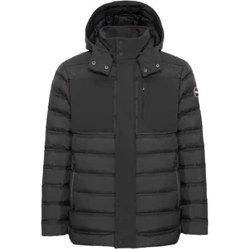 Schmale Passform Graue Jacke mit Abnehmbarer Kapuze , Herren, Größe: 3XL - Colmar - Modalova