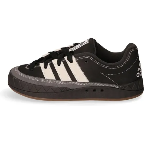 Retro Nubuck Sneaker mit 3 Streifen , Herren, Größe: 41 1/2 EU - adidas Originals - Modalova