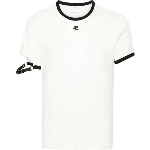 T-shirts and Polos , male, Sizes: M, L, S - Courrèges - Modalova