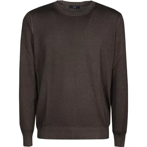 Casual Knit Sweater , male, Sizes: 2XL, XL, L, S, M - Fay - Modalova