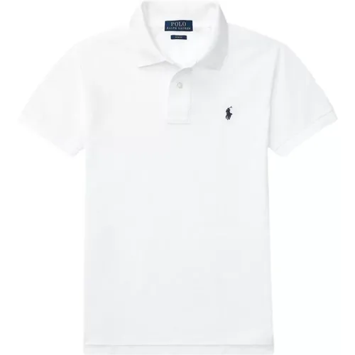 Slim Fit Weißes Jungen Polo Shirt - Polo Ralph Lauren - Modalova