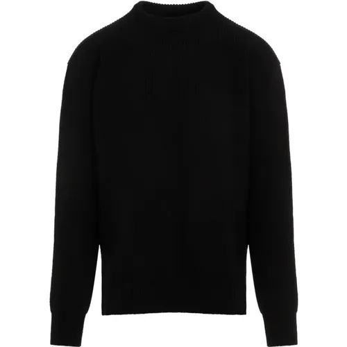 Schwarzer Fischer Wollpullover Pullover - Rick Owens - Modalova