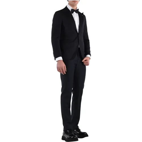 Elevate Formal Wardrobe with Pino Lerario X Smoking Suit , male, Sizes: M - Tagliatore - Modalova