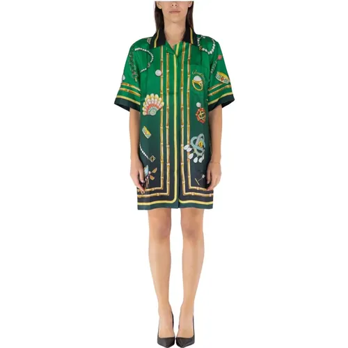 Printed Shift Dress , female, Sizes: 2XS, XS, S - Casablanca - Modalova