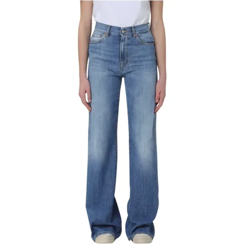 Wide Jeans , female, Sizes: W28, W29, W27 - Dondup - Modalova