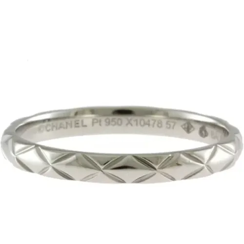 Pre-owned Platinum rings , female, Sizes: ONE SIZE - Chanel Vintage - Modalova