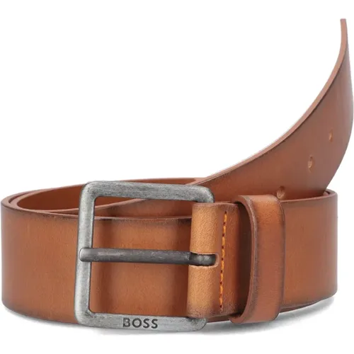 Brauner Ledergürtel Jeeko , Herren, Größe: 90 CM - Hugo Boss - Modalova