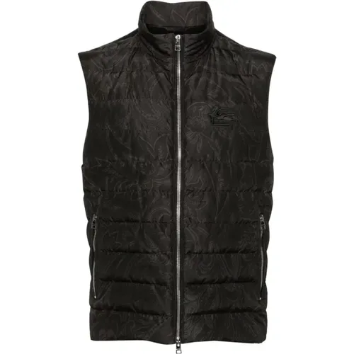 Pegasus Embroidered Quilted Vest , male, Sizes: S, L - ETRO - Modalova