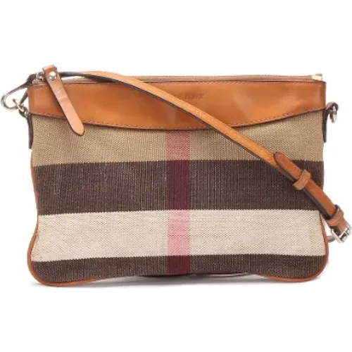 Pre-owned Canvas crossbody-bags , female, Sizes: ONE SIZE - Burberry Vintage - Modalova
