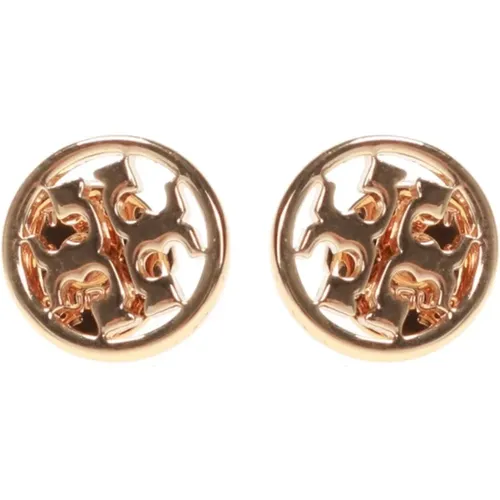 Earrings with logo , female, Sizes: ONE SIZE - TORY BURCH - Modalova