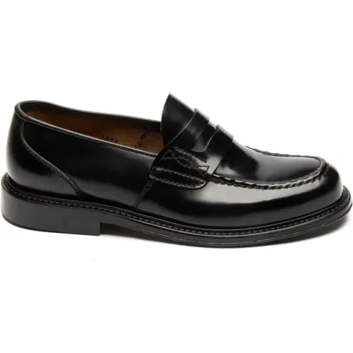 Schwarze flache Schuhe , Herren, Größe: 42 EU - Green George - Modalova